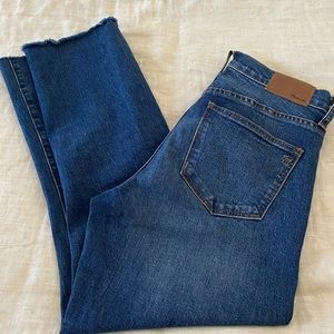 Madewell Cruiser Straight Cropped Jeans 25